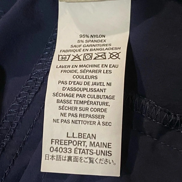 LL Bean Women's Blue OutdoorSy Gorpcore Hiking Training Trail lightweight Pants - Picture 10 of 12